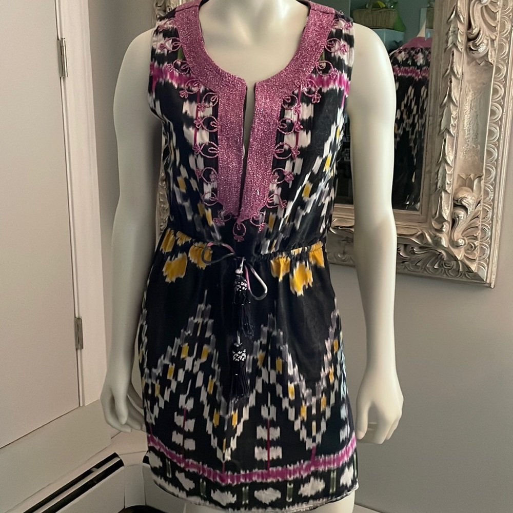Calypso Boho Print Dress Sz S